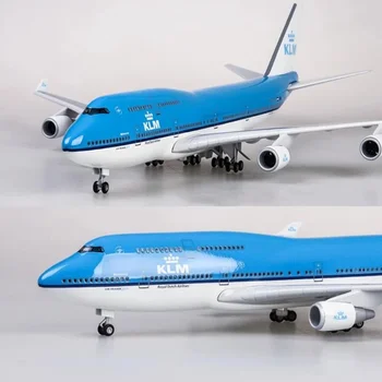 1/157 Масштаб 47 СМ Самолет 747 B747 KLM Royal Dutch Airlines Модель W Light & Wheel Из Литой смолы Для коллекции