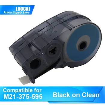 1/5 /10pk M21-250-595- Чернильный картридж CL Label Ribbon Maker, черный на белом виниле, для принтера Brady BMP21-PLUS, LABPAL Etiqueteuse