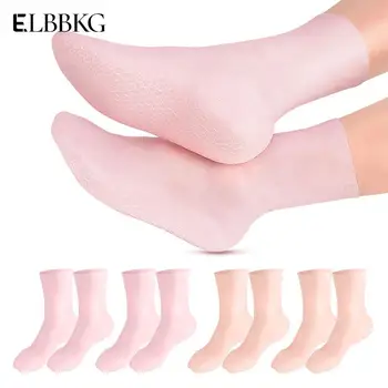 1 пара Гелевых носков для ухода за ногами Увлажняющие Силиконовые Гелевые Носки для ухода за кожей ног Средства защиты рук от растрескивания Спа Для домашнего использования