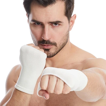 1 пара компрессионных перчаток для запястий, Ремни для тяжелой атлетики, защита ладоней для занятий фитнесом, спортивные накладки для поднятия тяжестей