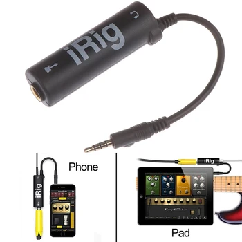 1 шт. для адаптера для телефона Гитарные линейные эффекты Заменяют аудиоинтерфейс I-Rig Converter Преобразователи гитарных интерфейсов
