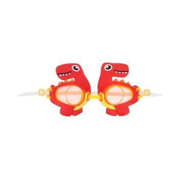 1 шт. противотуманные очки для плавания с динозавром, защита от ультрафиолета, детское снаряжение для плавания (красный)