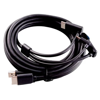 1 ШТ. Сменный кабель -совместимые аксессуары для VR-игр 5 М, USB, Power, черный для HTC Vive 3-В-1