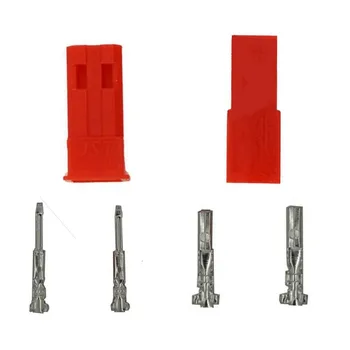 10 пар / лот Комплект двухконтактных разъемов JST 2,54 мм SYP для женщин и мужчин с обжимным корпусом красного штекера Скидка 20%