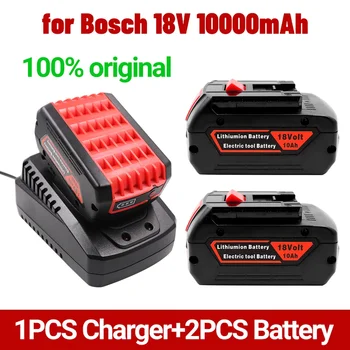100% Оригинальный 18V 6.0/8.0/10ah Перезаряжаемый Литий-ионный Аккумулятор для Bosch 18V 6.0A Резервный Аккумулятор Портативная Замена BAT609