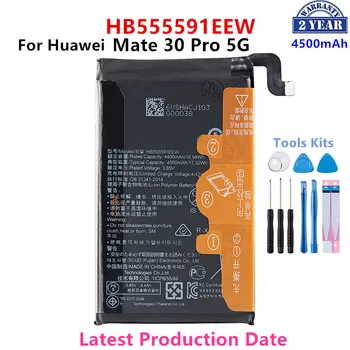 100% Оригинальный Аккумулятор HB555591EEW 4500 мАч Для Huawei Mate30 Pro 5G/Mate 30 pro 5G/Mate30Pro 5G Батареи + Инструменты