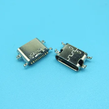 10шт Высокоскоростной интерфейс передачи данных micro 3.1 usb DIY 16pin USB-C Тип C материнская Розетка SMT тип интерфейса зарядки