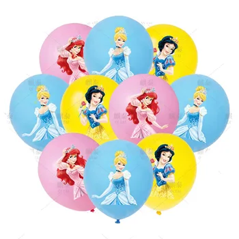 10шт Украшений для Дня рождения принцессы, Праздничных латексных воздушных шаров, фантазийных принадлежностей для вечеринок для детей, мальчиков и девочек, шаров на день рождения.