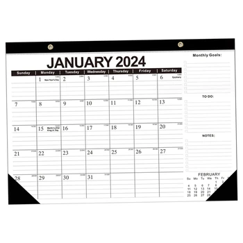 17 X 12 дюймов С января 2024 по июнь 2025 Ежемесячный планировщик 2024 Настенный календарь на 18 месяцев