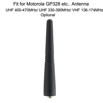 1шт 9 см UHF 400-470 МГц/330-390 МГц/УКВ 136-174 МГц Короткая Антенна для Motorola GP338 GP328 GP3188 GP68 GP88 HT1250 EP450 Радио