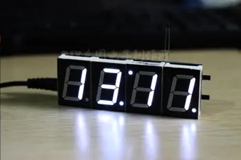 1шт Белый цифровой светодиодный электронный микроконтроллер Часы Экран Отображения времени НОВЫЙ