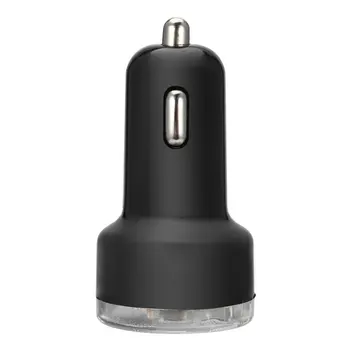 2.1A Мини-Двухпортовый Универсальный USB-Адаптер Автомобильного Зарядного Устройства Для Мобильного Телефона, Быстрое Зарядное Устройство Со Светодиодной Подсветкой