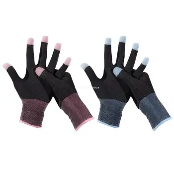 2 комплекта игровых перчаток для геймеров, защищающих от пота, с чувствительным рукавом для пальцев, дышащими игровыми перчатками для пальцев