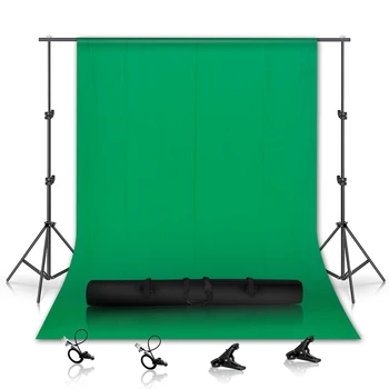 2 М X 3 М Фоновая Рамка 3 М X 3 м Зеленый Экран Хромированные Фотофоны из Муслина И Хлопка Профессиональный Фон для Фотостудии