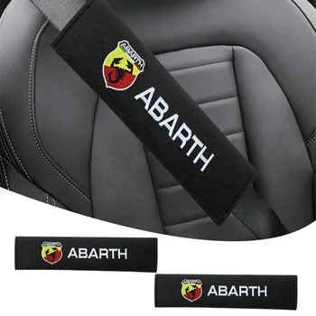 2 шт. Защита плечевого ремня безопасности автомобиля, накладки для ремней безопасности, подходящие для Abarth Fiat Ducato 500 500L 124 Spider Coupe Товары Panda Doblo