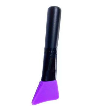2 шт. силиконовая кисточка для маски для лица длиной 12 см фиолетового цвета