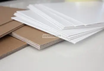20 Листов Формата А5 Коричневая Крафт-ДСП Плотная Картонная заготовка Из белого картона Толщиной 1,5 мм