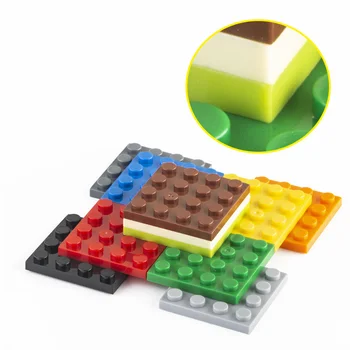 20 штук мелких частиц 3031 4x4 пластинчатых кирпичей, строительный блок, Плоская деталь, совместимая с Buildmoc Сборка, Частицы, Креативные подарочные игрушки