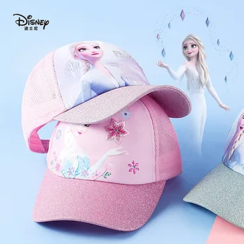 2021 Аниме Disney Frozen Детская Шапка Бейсболка Для девочек Весенне-Осенняя Тонкая Детская Шапочка От Солнца Для девочек, Подарки для детей