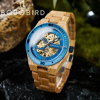 2023 Мужские часы BOBO BIRD Механические наручные часы с автоподзаводом Новые роскошные модные мужские часы Relogio Masculino