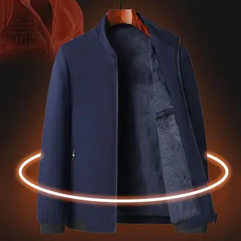 2023 Новое приталенное пальто Осень-зима Куртка-бомбер Мужская Повседневная куртка с ромбовидной флисовой подкладкой Мужская модная одежда