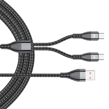 2023 Новый Двухпортовый кабель для зарядки Type C Splitter Позволяет подключать до двух устройств USB C одновременно от одного USB-порта для USB C Devive