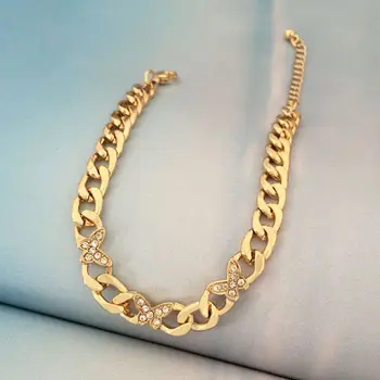 2023 Очаровательный металлический браслет-цепочка золотого цвета, ювелирные изделия в стиле Западный панк, бижутерия, женский подарок