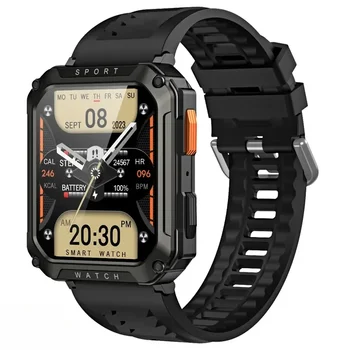 2024 outdoor Военные смарт-часы T8 Pro Для мужчин, умные часы с Bluetooth-вызовом, GPS, Спортивные Водонепроницаемые часы-трекер, Музыкальный плеер, Мужской подарок