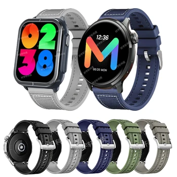 22 мм Ремешок Для Умных часов Mibro Watch Lite 2 Нейлоновый Силиконовый Браслет Для Mibro C3/A1 A2/X1/Lite2/Realme Watch 3 с 2 ремешками Correa