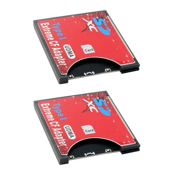 2X Новых чехла для карт SD-CF Поддерживают Беспроводной Wi-Fi Адаптер SD-карты Type I Зеркальная камера Красный