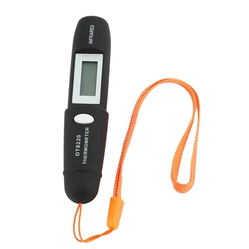 3-кратный бесконтактный мини-инфракрасный термометр для измерения температуры с цифровым ЖК-дисплеем Инфракрасная ручка DT8220 Black