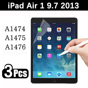 (3 упаковки) Защитная пленка для планшета Apple iPad Air 2013 (Air 1) с диагональю экрана 9,7 дюйма A1474 A1475 A1476 с надписью на бумаге