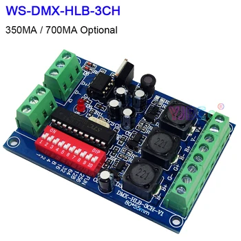 350 МА/700 МА * 3-канальный/4-канальный CC DMX RGB RGBW Светодиодный Контроллер освещения 5 В-36 В DMX512 Декодер 3/4 группы отдельно светодиодный (6pin) Выходной Сигнал Dimme