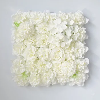 35x35 см Шелковые розы 3D Фон Настенное Свадебное украшение Искусственная цветочная настенная панель для домашнего декора Фоны для душа ребенка