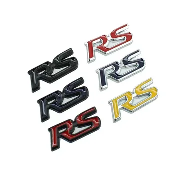 3D Металлический Логотип RS Значок Эмблема Рулевого Колеса Автомобиля Ford Honda Fit CB1100 125 250 JAZZ City Jade Civic RS Stikcer Аксессуары