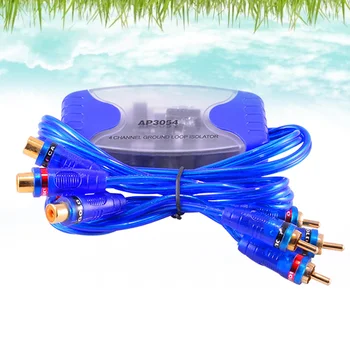 4-Канальный Эквализаторный автомобильный Аудиосистемный изолятор Контура заземления, Глушитель, Шумоизолятор