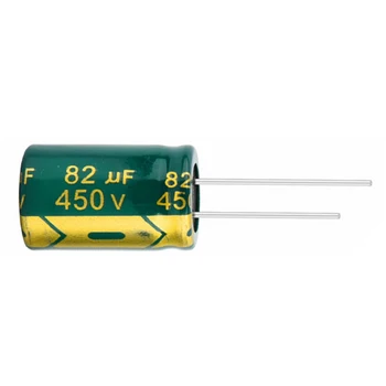 5 шт./лот 450 В 82 мкф 450 В 82 мкФ Высокочастотный алюминиевый электролитический конденсатор с низким ESR Размер 16 *25 ММ Допуск 20% 20%