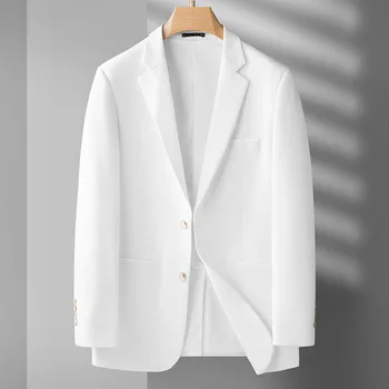 5660-2023 Осенне-зимний новый продукт, мужской костюм, деловой, повседневный, простой, в сетку, одинарный западный жакет, мужское верхнее пальто