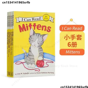 6 Книг/комплект I Can Read The Original English Picture Story Book Mittens Книги для детей на английском языке