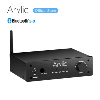 Arylic B50 SE Bluetooth Стерео аудиоусилитель мощностью 50 Вт x 2 ресивера 2,1-канальный мини-усилитель класса D для домашних колонок