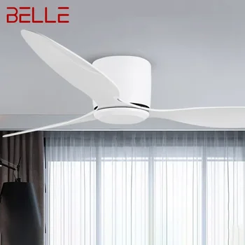 BELLE Nordic Светодиодный вентилятор, современный минимализм, ресторан, гостиная, кабинет, Потолочный вентилятор, пульт дистанционного управления, электрический вентилятор.