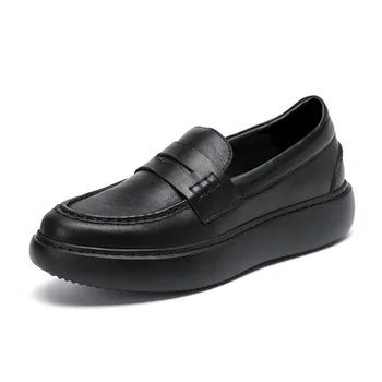 Bmante/ Летняя мужская обувь из натуральной кожи, роскошные брендовые повседневные мужские кроссовки, Лоферы без застежки, Модная мужская обувь на плоской подошве