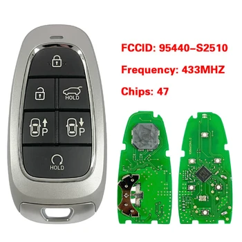 CN020265 Вторичный Рынок 6-Кнопочный Смарт-Ключ Для Hyundai Santa Fe 2021 + Дистанционный Брелок 47 Чип 433 МГц FCCID 95440-S2510 Keyless GO