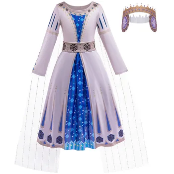 Cossky King Magnifico Queen Косплей костюм Детское платье Костюмы Детский карнавальный костюм на Хэллоуин