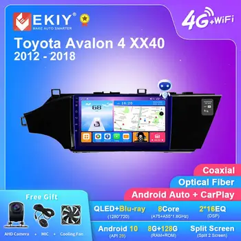 EKIY T7 Carplay Android Авторадио Для Toyota Avalon 4 XX40 2012-2018 Стерео Автомобильный Мультимедийный Видеоплеер 2din GPS Навигатор QLED