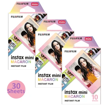 Fujifilm Instax Mini Film Paper Macaroon Frame 10-30 Снимков Фотографий Для Камеры Мгновенной печати Fuji Mini 12 11 7s 8 9 25 50s 70 90 EVO