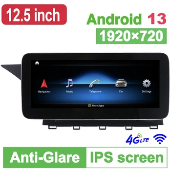 GLK Class X204, 12,5-дюймовый 256G ROM Android 13 Автомобильный GPS-Навигатор Мультимедиа Стерео Радио Для Mercedes-Benz GLK X204 2008-2015
