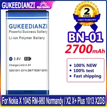 GUKEEDIANZI Высококачественный 2700 мАч BN-01 Для Nokia Lumia X 1045 RM-980 RM 980 BYD BN-01 АККУМУЛЯТОР BN01 Batterij + НОМЕР трека