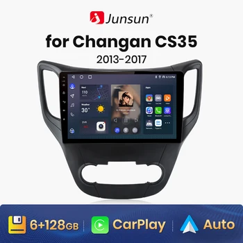 Junsun V1 AI Voice Wireless CarPlay Android Авторадио для Changan CS35 2013-2017 4G Автомобильный Мультимедийный GPS 2din автомагнитола