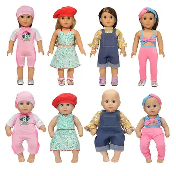 Kawaii Items Модная Кукольная Одежда 43 см Спортивная Одежда Ликующие Купальники Бикини Вешалки Для 18 Дюймовых Детских Кукол American Girls